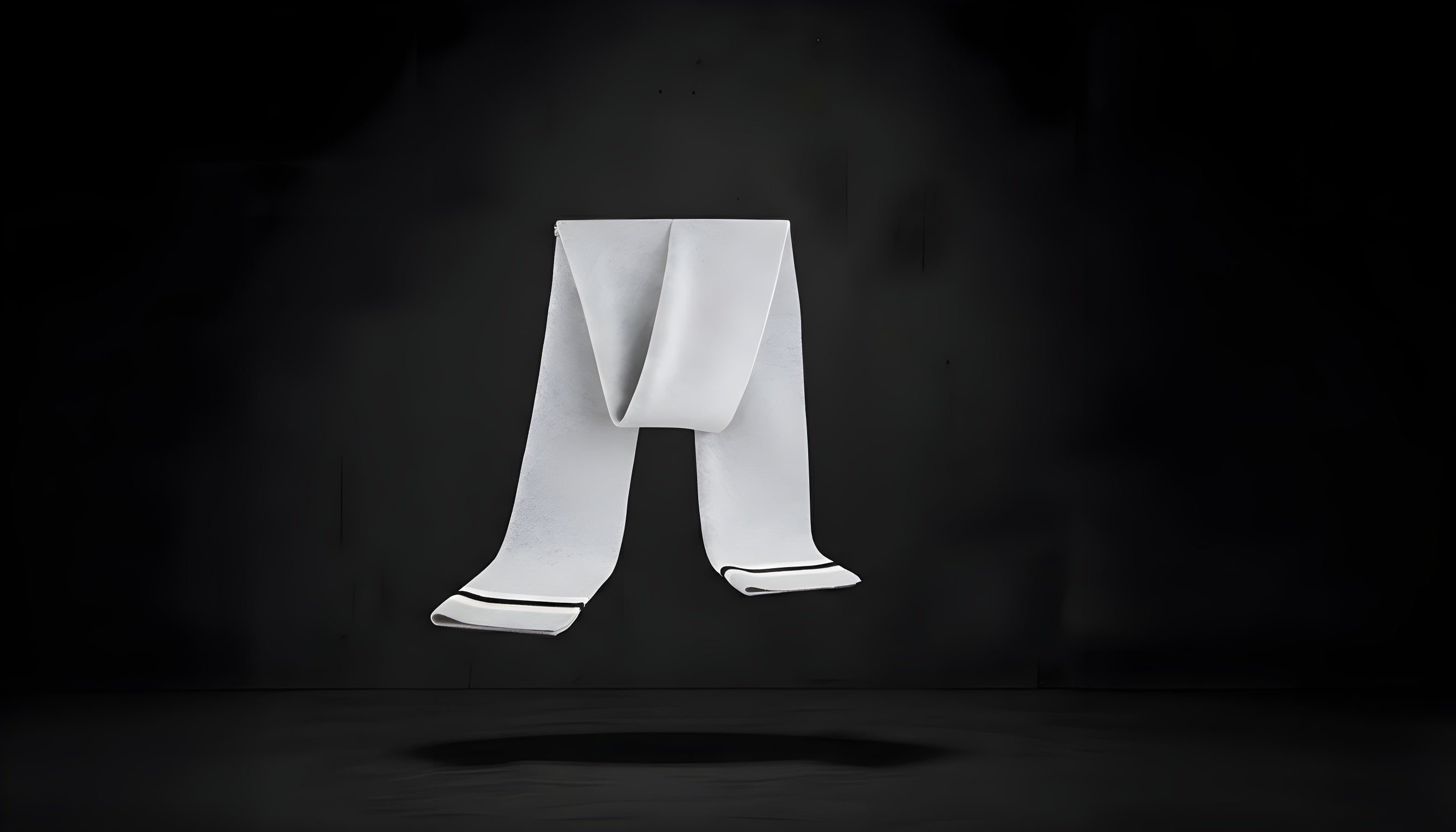 Cashmere striped scarf