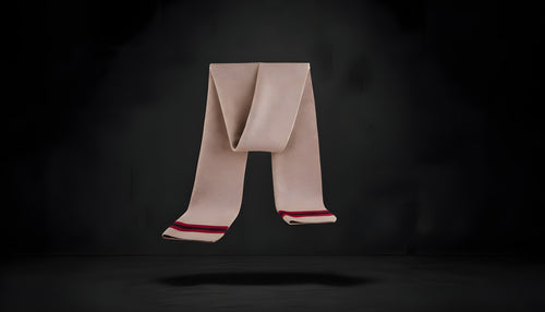 Cashmere striped scarf