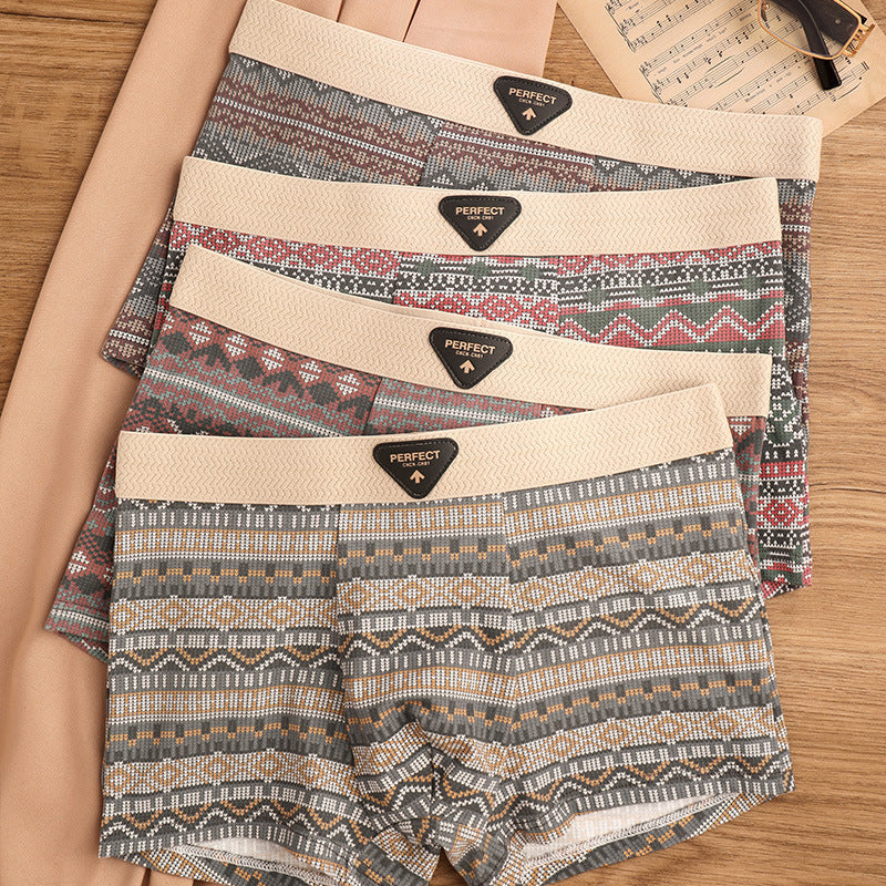 Men's Sports Trendy Underwear Breathable Antibacterial Boxer Shorts