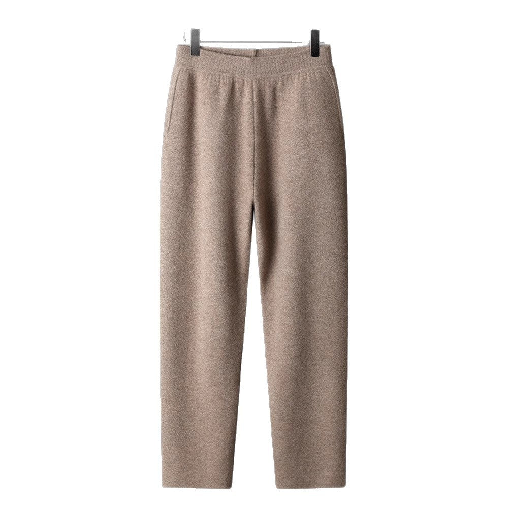 Men's Thick Cashmere Pants High Waist